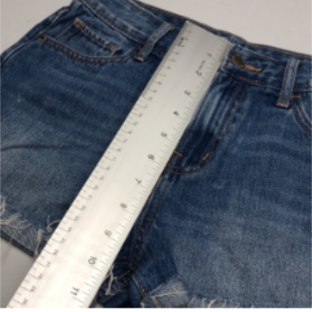 VINTAGE OLD NAVY FACTORY JEAN SHORTS 0/25 😎 - Picture 9 of 9